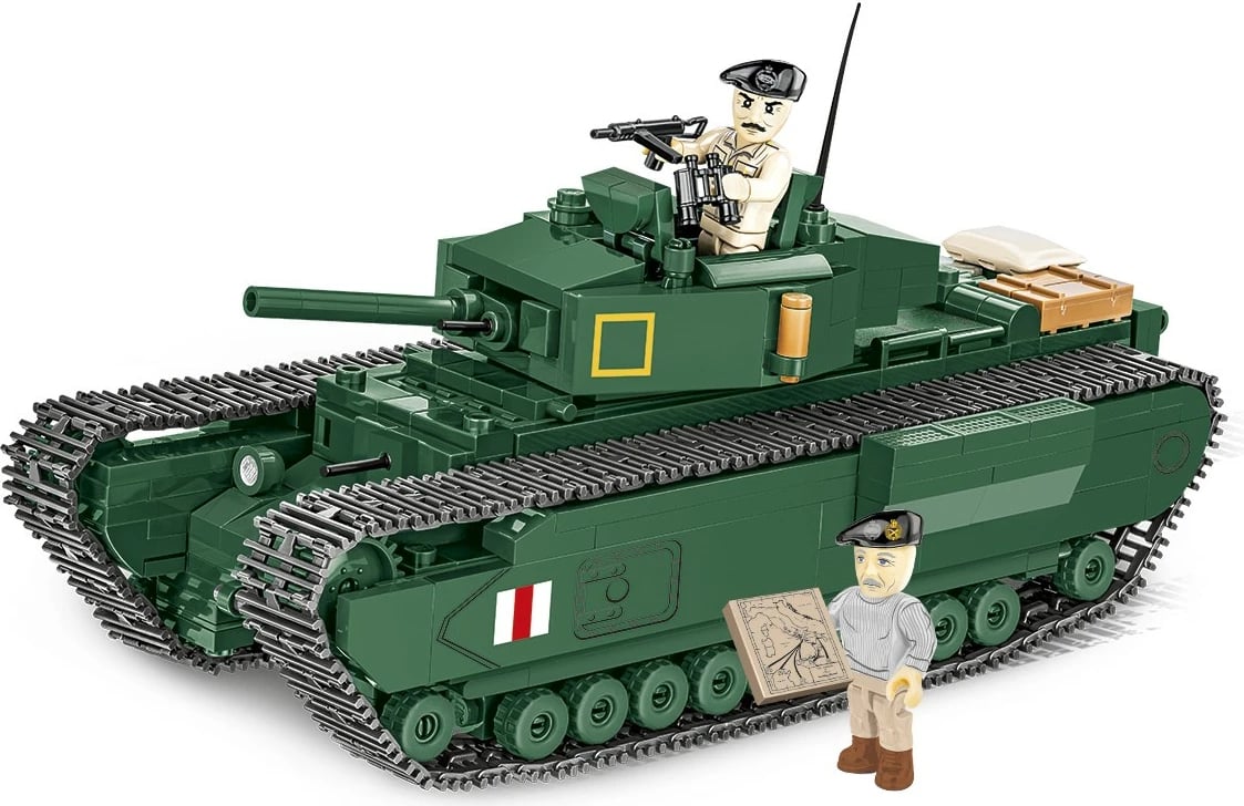 Set lodrash ndërtimi Cobi Klocki Mark IV Churchill, 668 pjesë, Jeshile