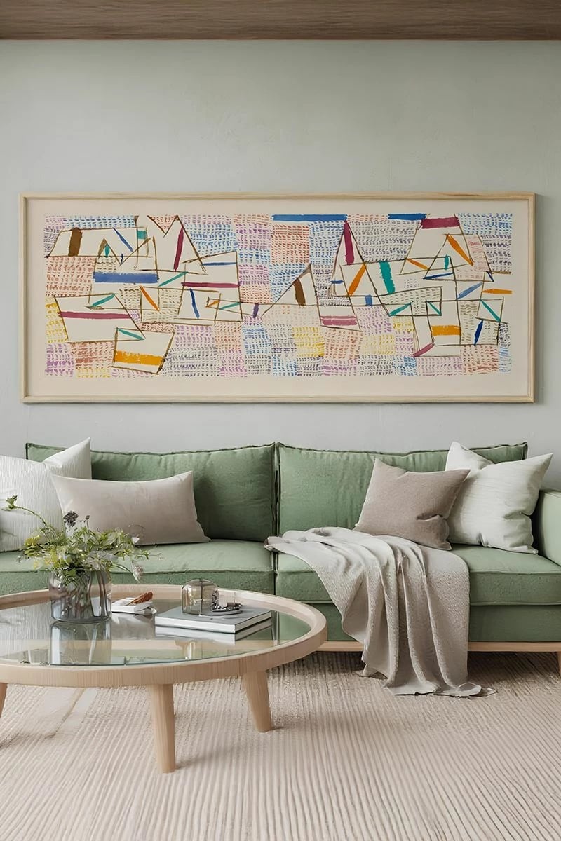 Pikturë dekorative me kornizë, Wallity, Artsmdfyty3-3370, shumëngjyrëshe, 33x70cm