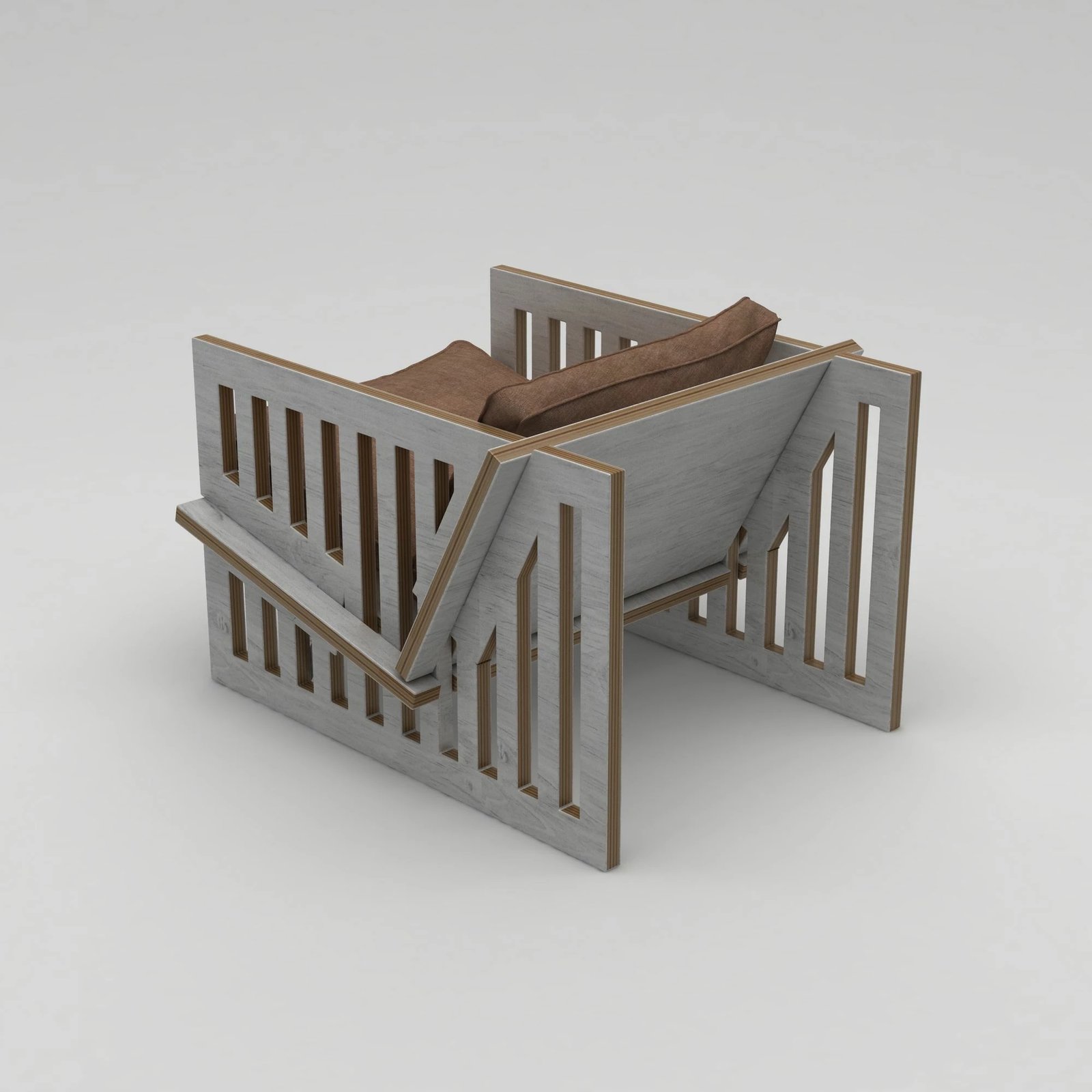 Karrige Wing Skye Decor, ngjyrë druri natyral, Roma