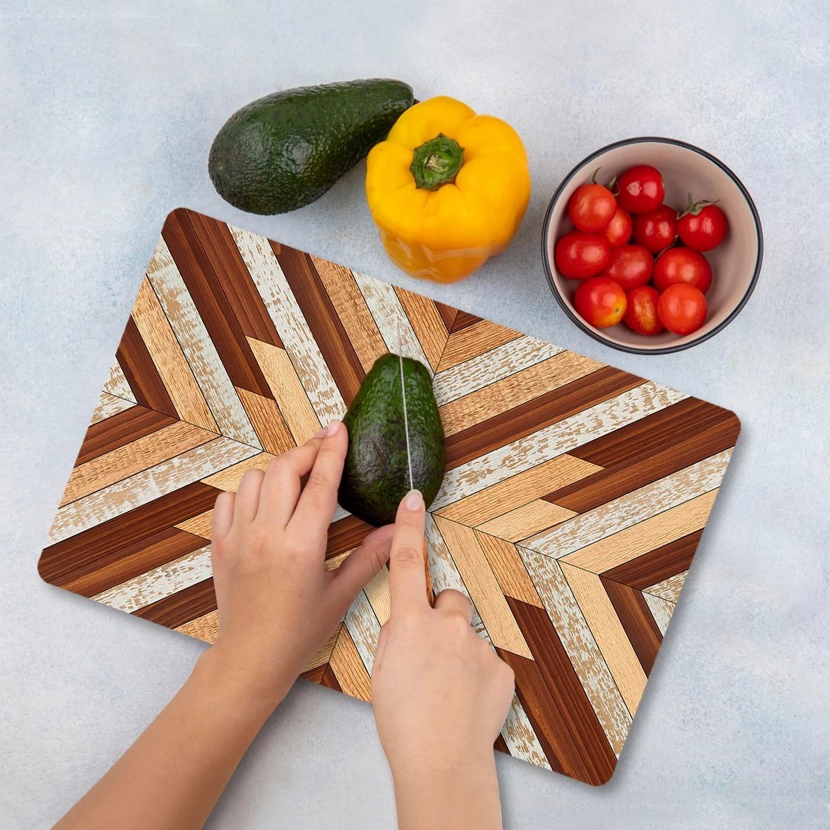 Dërrasë prerëse Hermia, qelq i temperuar, shumëngjyrëshe, Ckt129 - 3040, 30x40cm