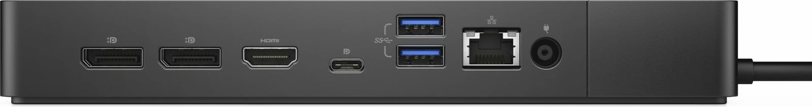 Docking station DELL WD19S-180W, Wired, USB 3.2 Gen 2, 10,100,1000 Mbit/s, Black