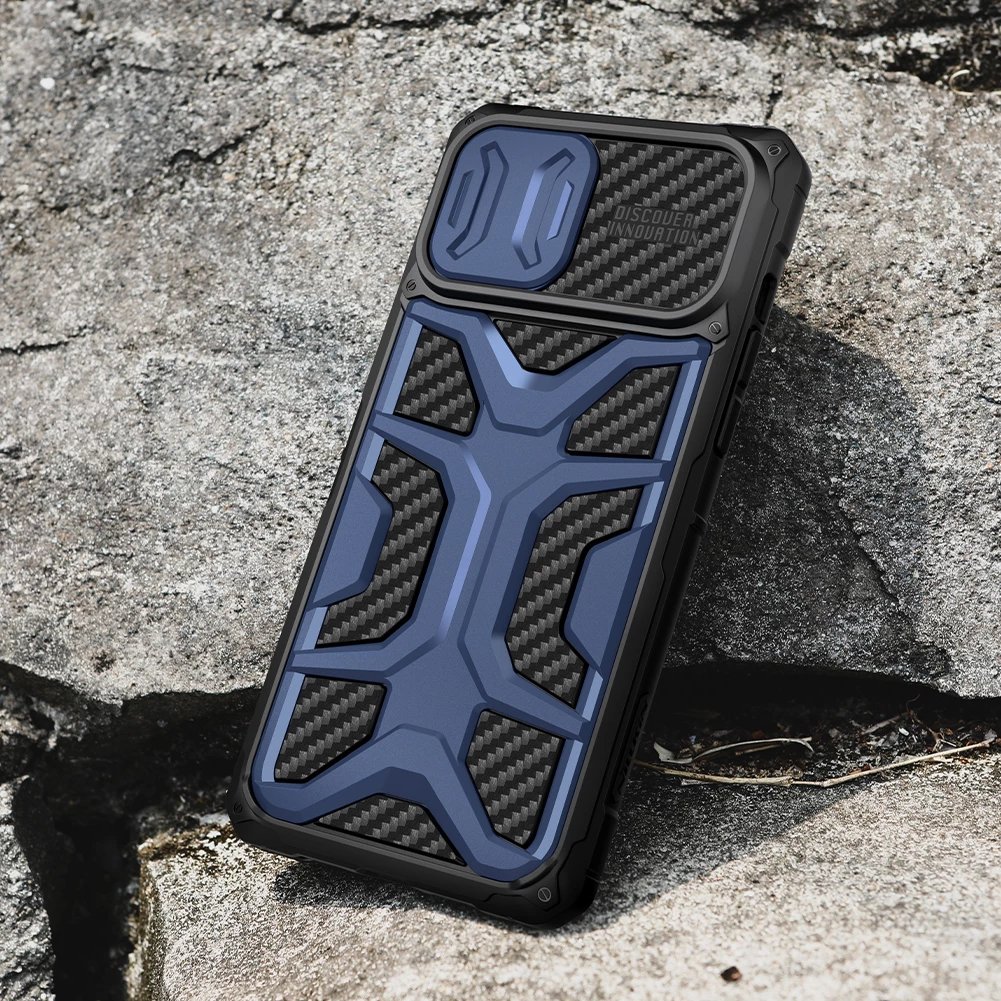 Mbështjellës Nillkin Adventurer Case për iPhone 13 Pro, me kapak kamere, i zi