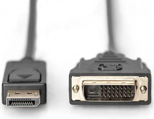 Kabllo adapter Digitus AK-340306-020-S, DisplayPort në DVI-D (24+1), 2m, e zezë