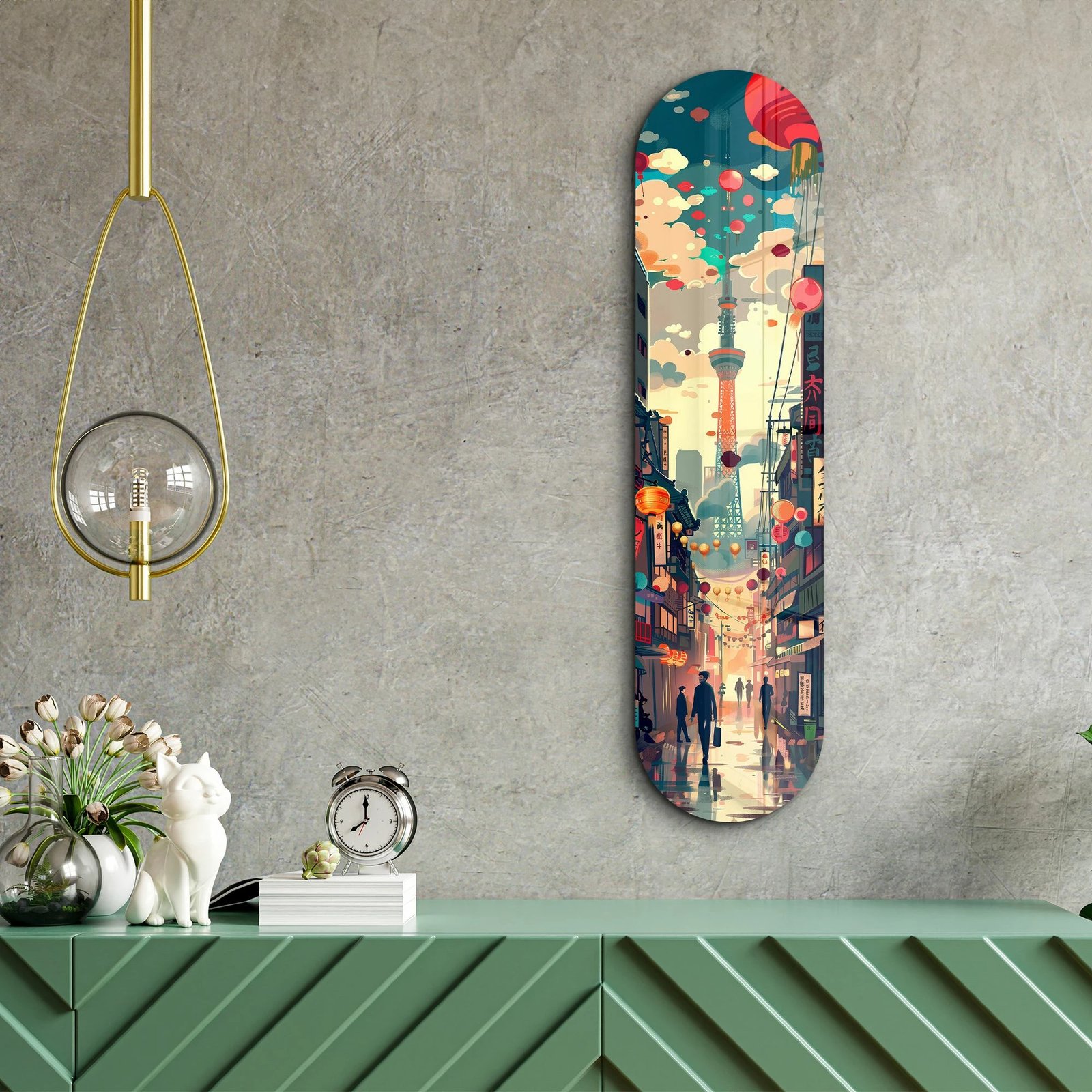 Pikturë dekorative prej xhami të temperuar, Wallity, Tokyo