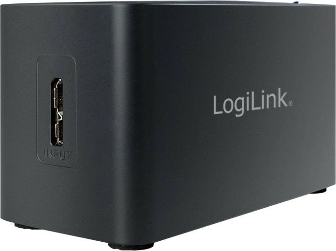 Kasë USB Hub LogiLink CR0042 me 3 porta USB 3.0 dhe lexues kartelash, e zezë