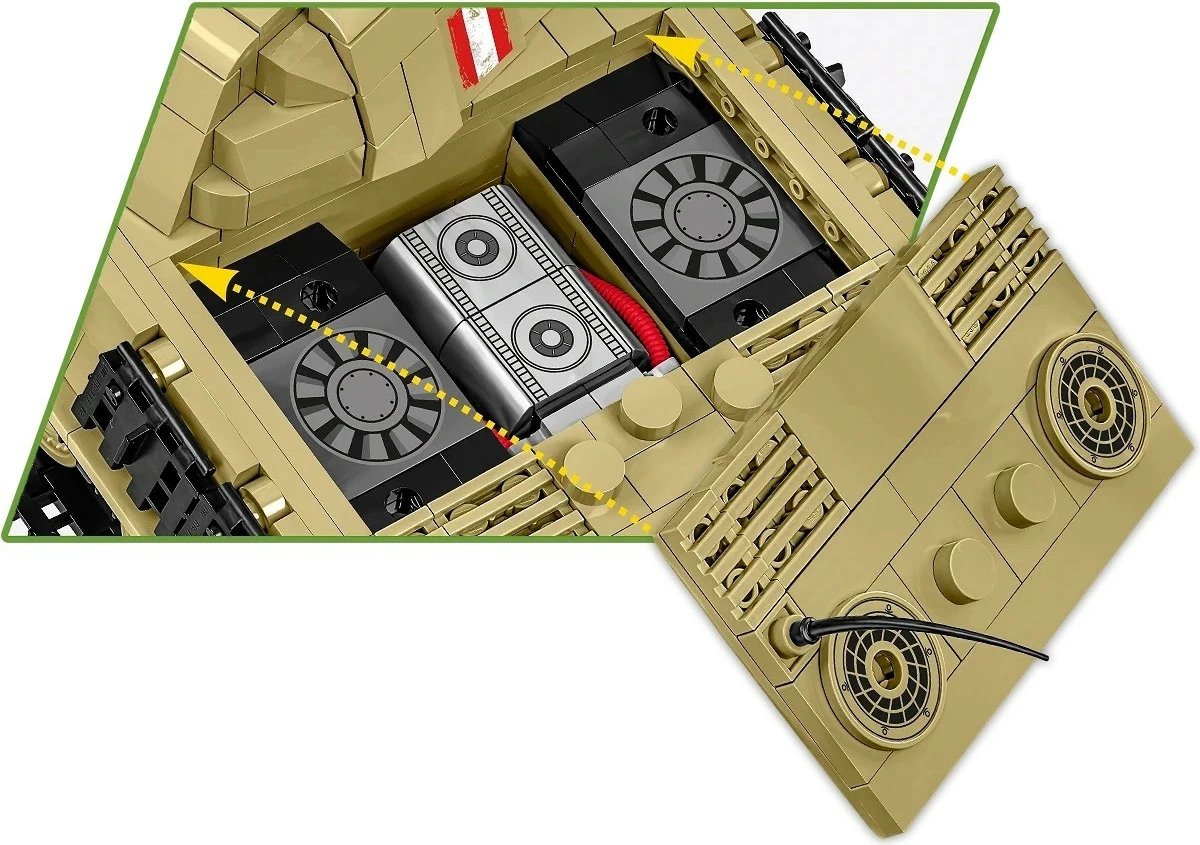Set ndërtimi Cobi Klocki Panzer V Panther G Pudel, 1133 pjesë, plastikë, me 2 figurina