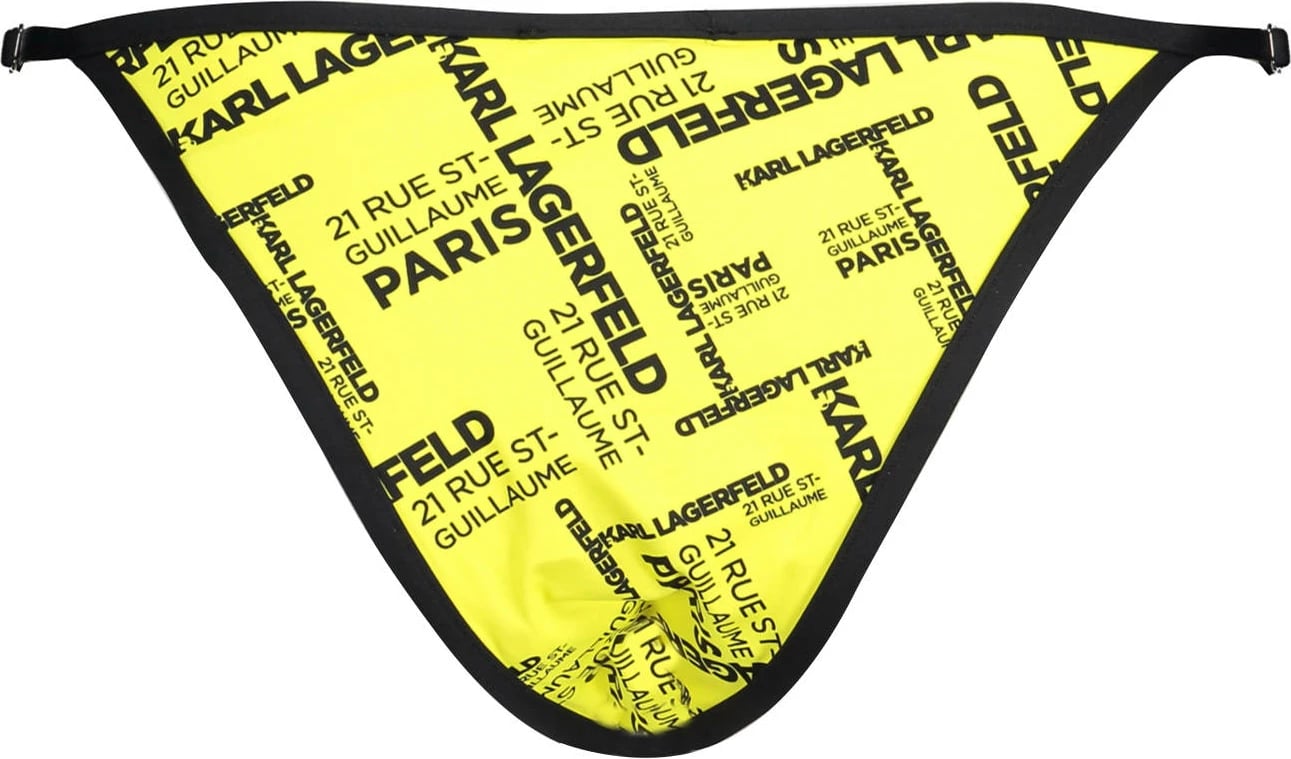 Bikine për femra KARL LAGERFELD BEACHWEAR, e verdhë