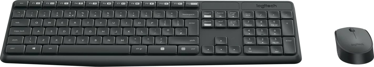 Tastierë dhe Maus Logitech MK235, Wireless, RF, Gri