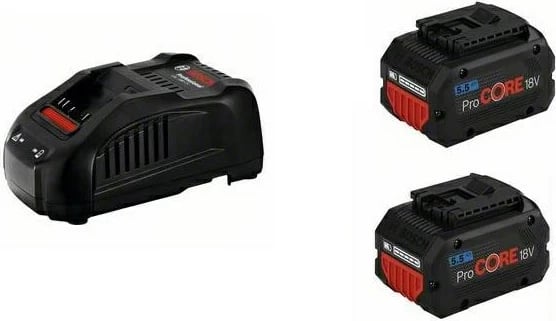 Set bateri BOSCH ProCORE 18V 5.5Ah me karikues GAL 1880 CV, 2 copë
