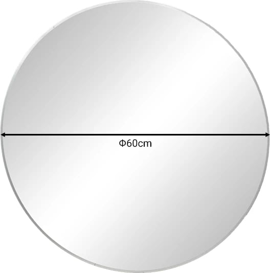 Pasqyrë Nhaos Inart alumini argjendi D60x2.5cm