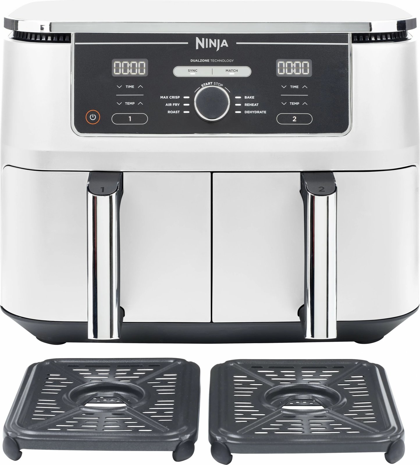 Furrë me ajër Ninja Foodi MAX AF400EU, 9.5L, dy zona, e bardhë