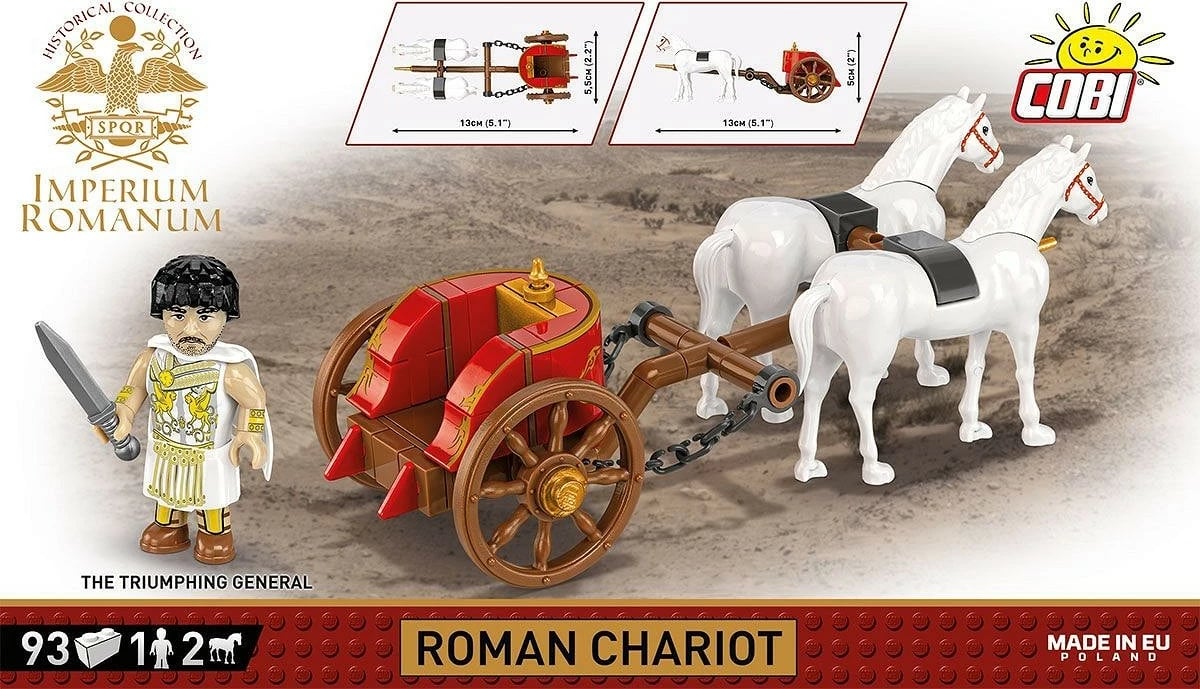 Set blloqesh Cobi Klocki Imperium Romanum Chariot, 93 pjesë, plastikë