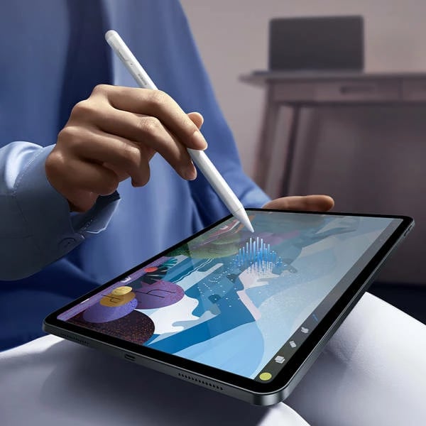 Stylus Baseus Smooth Writing 2 me LED, për iPad, Bardhë