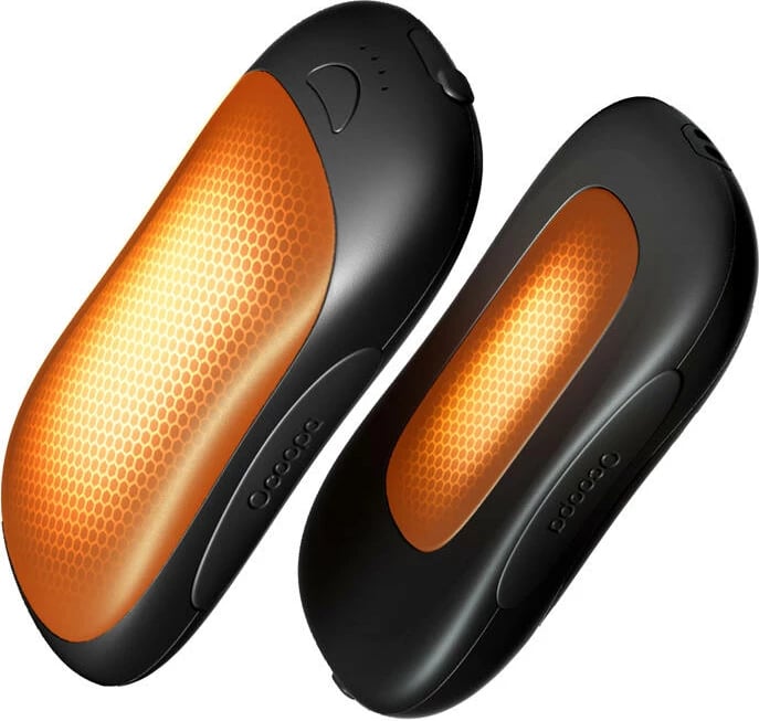 Ngrohës duarsh Ocoopa UT4102 me powerbank 2x5000 mAh, USB-C, portokalli/zi, set prej 2 copë