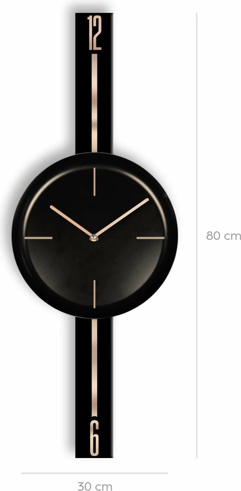 Orë muri dekorative Wallity, Vlnt103Syhsy, e zezë