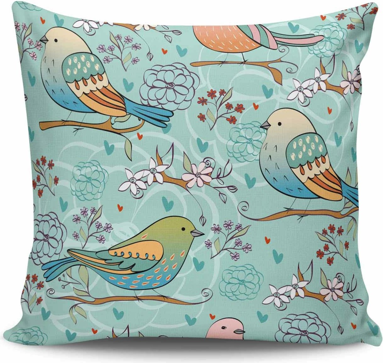 Jastëk dekorativ Aberto Design, shumëngjyrësh, NKRLNT-049, 43x43cm