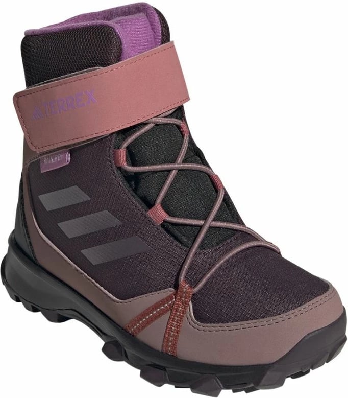 Cizme vajza adidas Terrex Snow CF Rain.Rdy, ngjyrë vjollcë