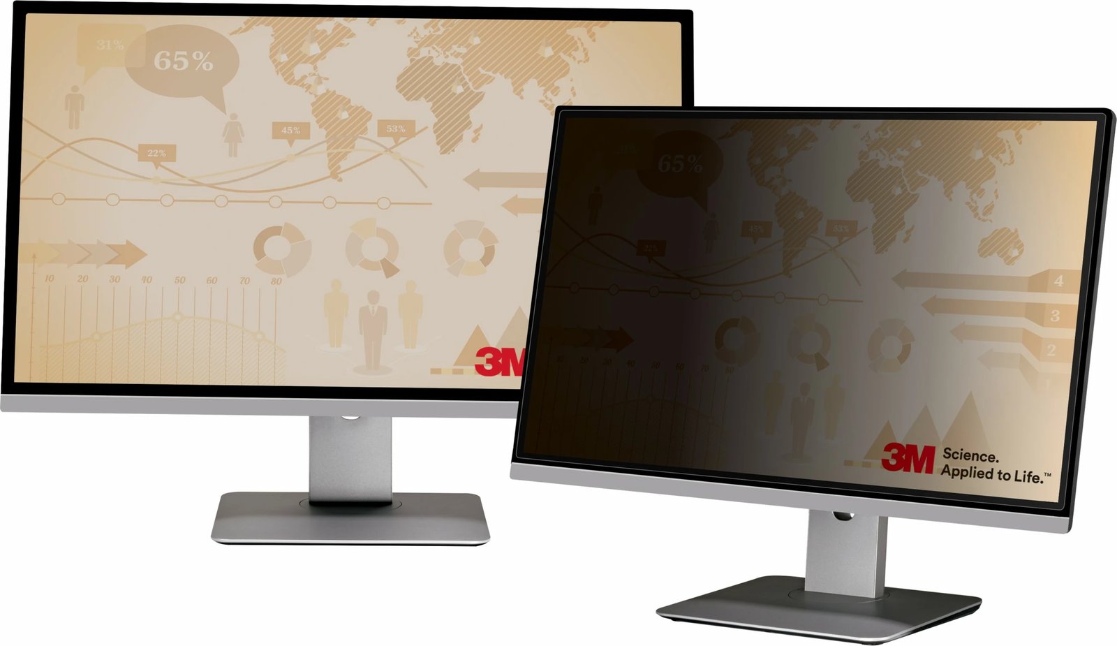 Filtër privatësie 3M PF200W9B për monitor 20.0" 16:9, i zi