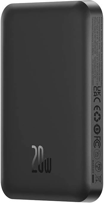 Powerbank Baseus Magnetic Mini 5000mAh, 20W, USB-C, e zezë Powerbank Baseus Magnetic Mini 5000mAh, 20W, USB-C, e zezë