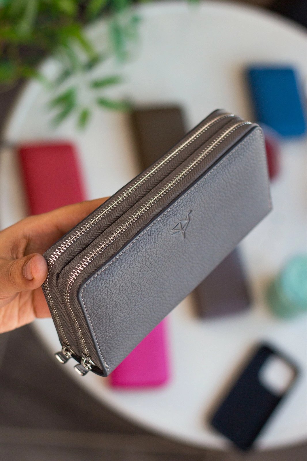 Portofol unisex Zoozie Bags, ngjyrë antracit, Orleans