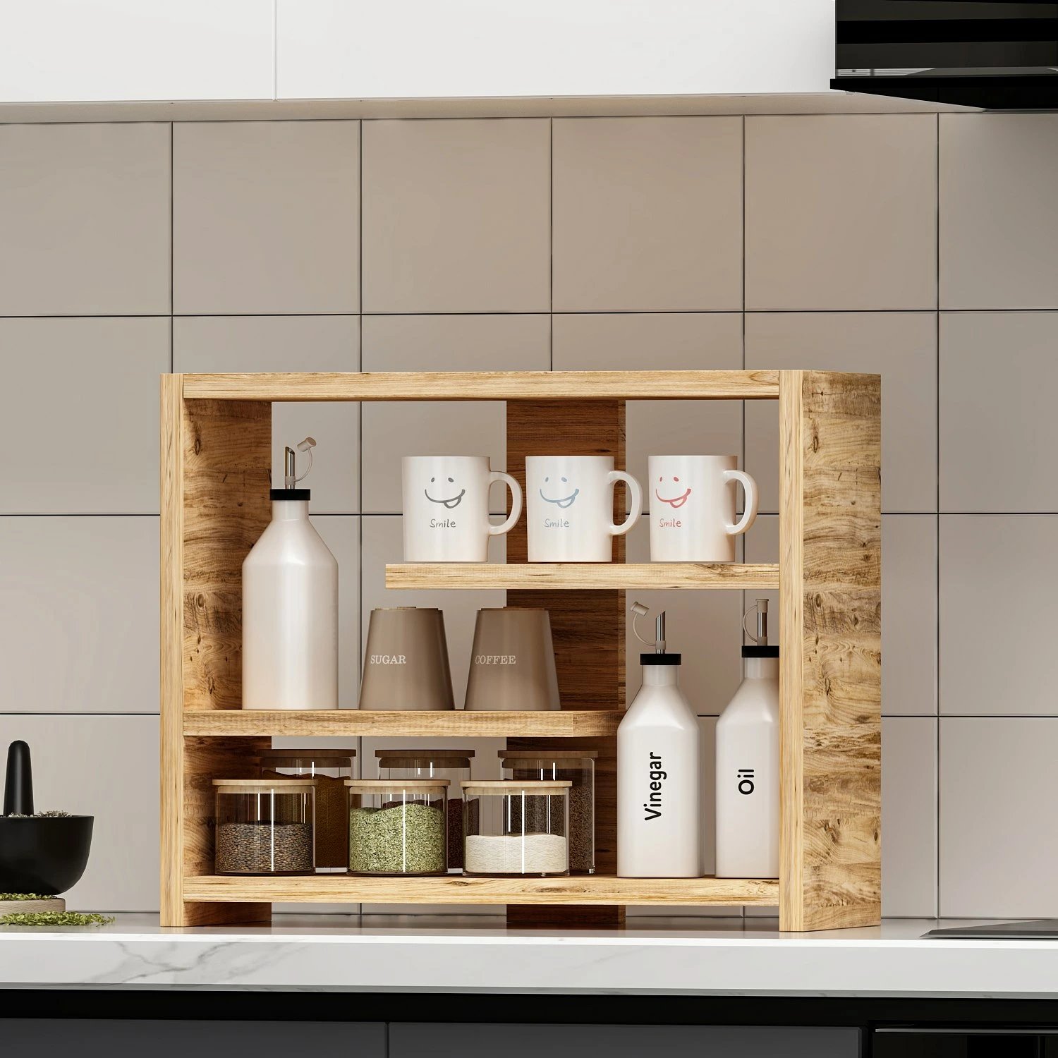 Raft muri Hanah Home, Gupse, ngjyrë Atlantic Pine