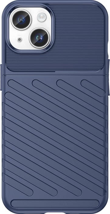 Mbështjellës iPhone 15 Plus Hurtel Thunder Case, TPU, Blu