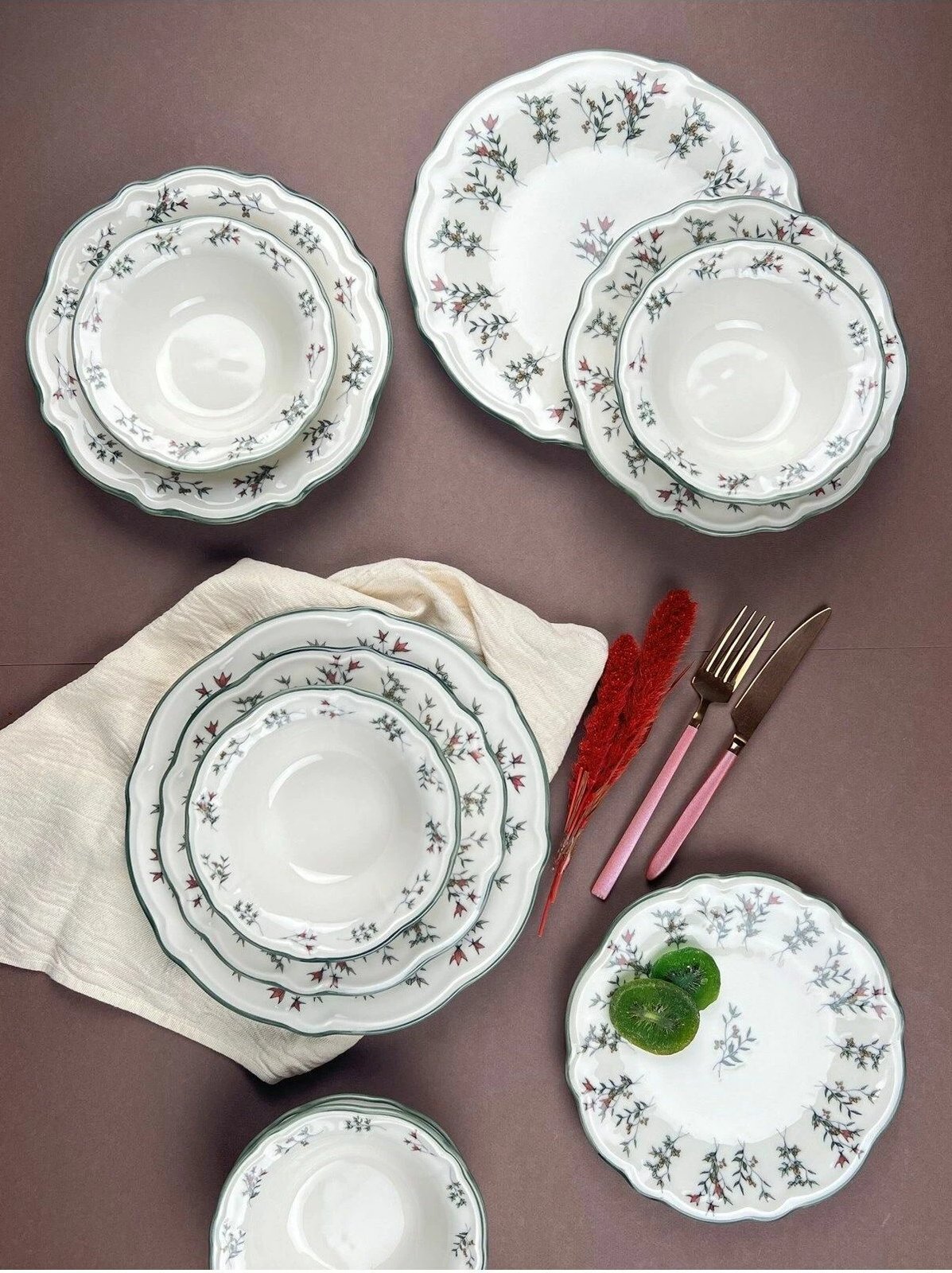 Set enësh për drekë (24 copë), Hermia Concept, Terra 24