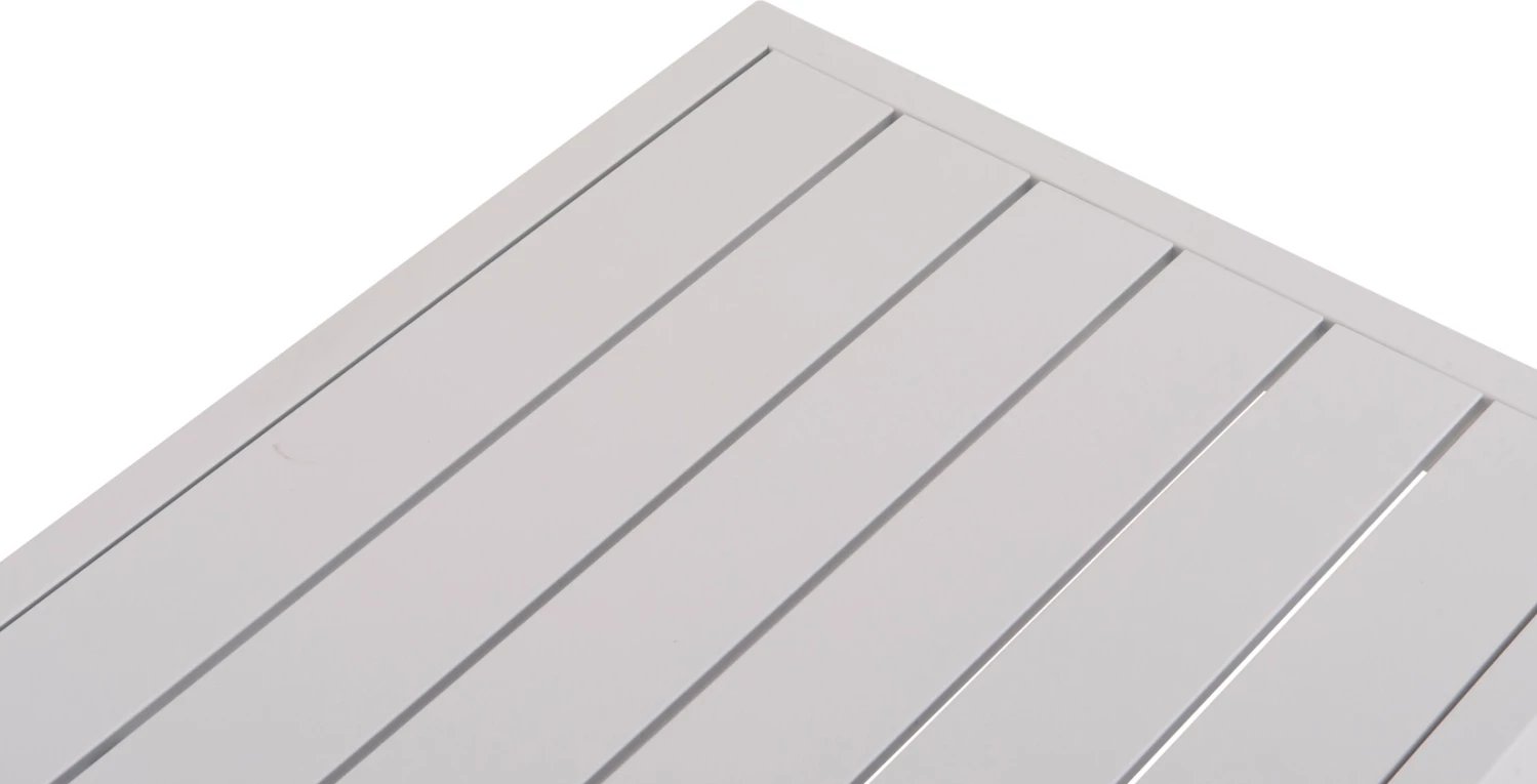 Tavolinë anësore për shezlong, alumini i bardhë, SENTRY FH6275.01, 87x43.5x45cm