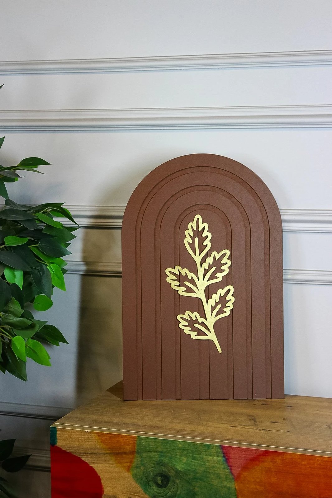 Pikturë dekorative, shumëngjyrëshe, Wallity, Ersy3Doval9-1828, 18x28x2cm