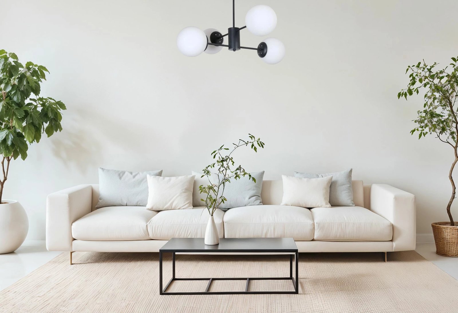 Llambë tavani Opviq, trup metalik, e zezë, 120-12