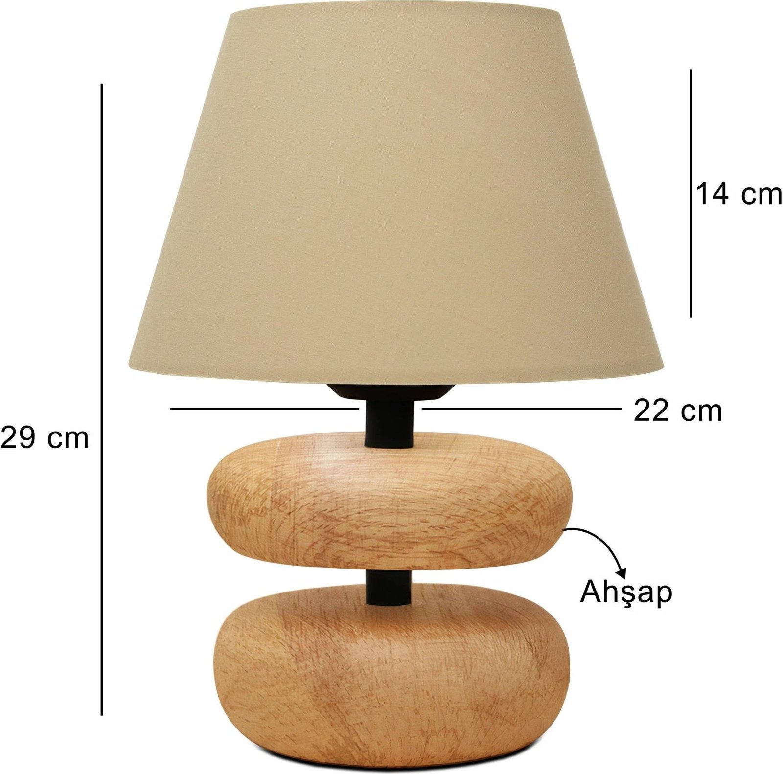 Llambë tavoline Opviq, ngjyrë bezhë, 241399