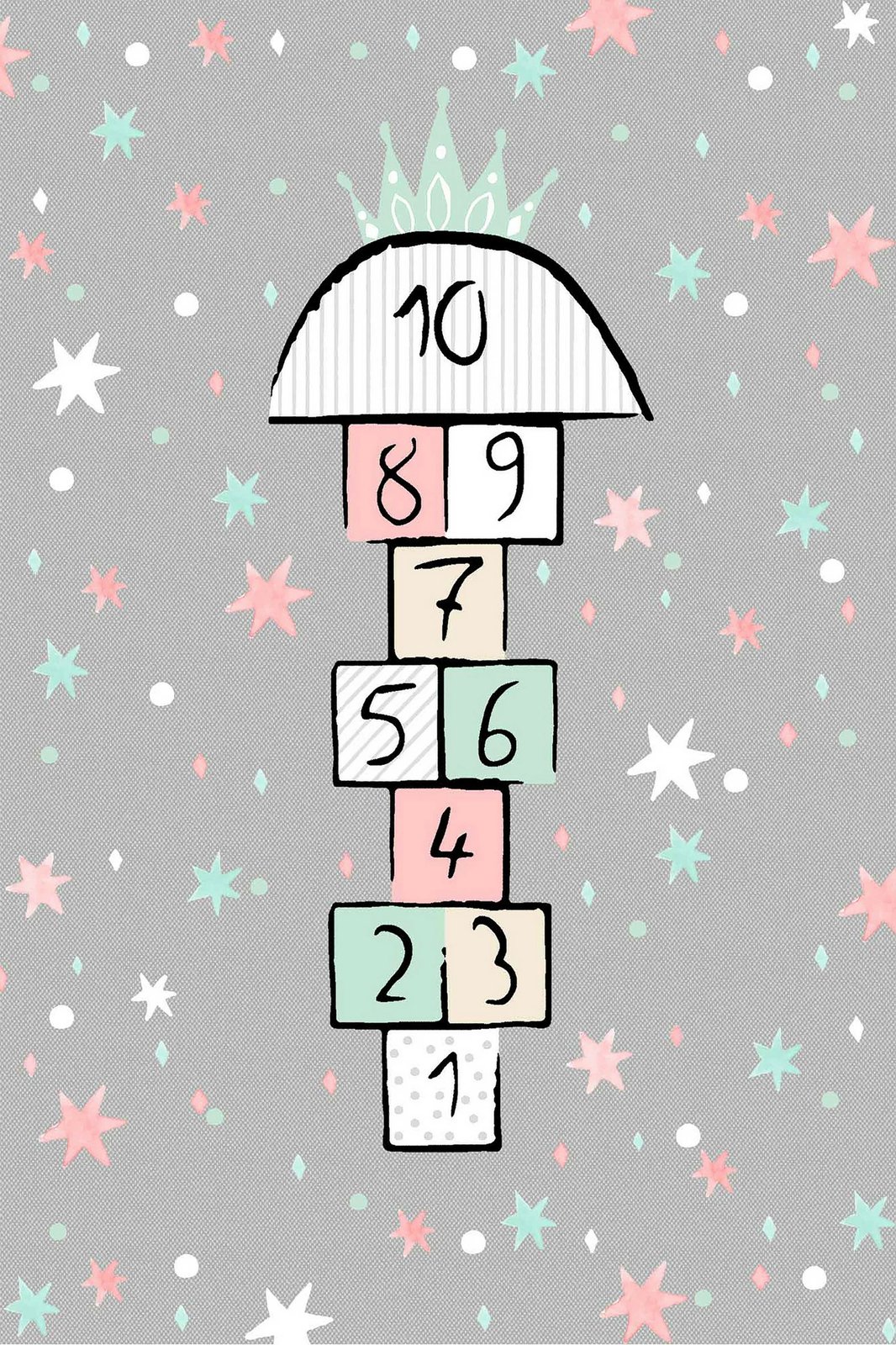 Qilim për fëmijë, shumëngjyrësh, Conceptum Hypnose, WOOKECE025, 120x180cm