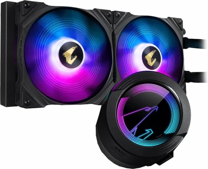 Ftohës liquid për CPU GIGABYTE AORUS WATERFORCE X 280 AIO - I zi