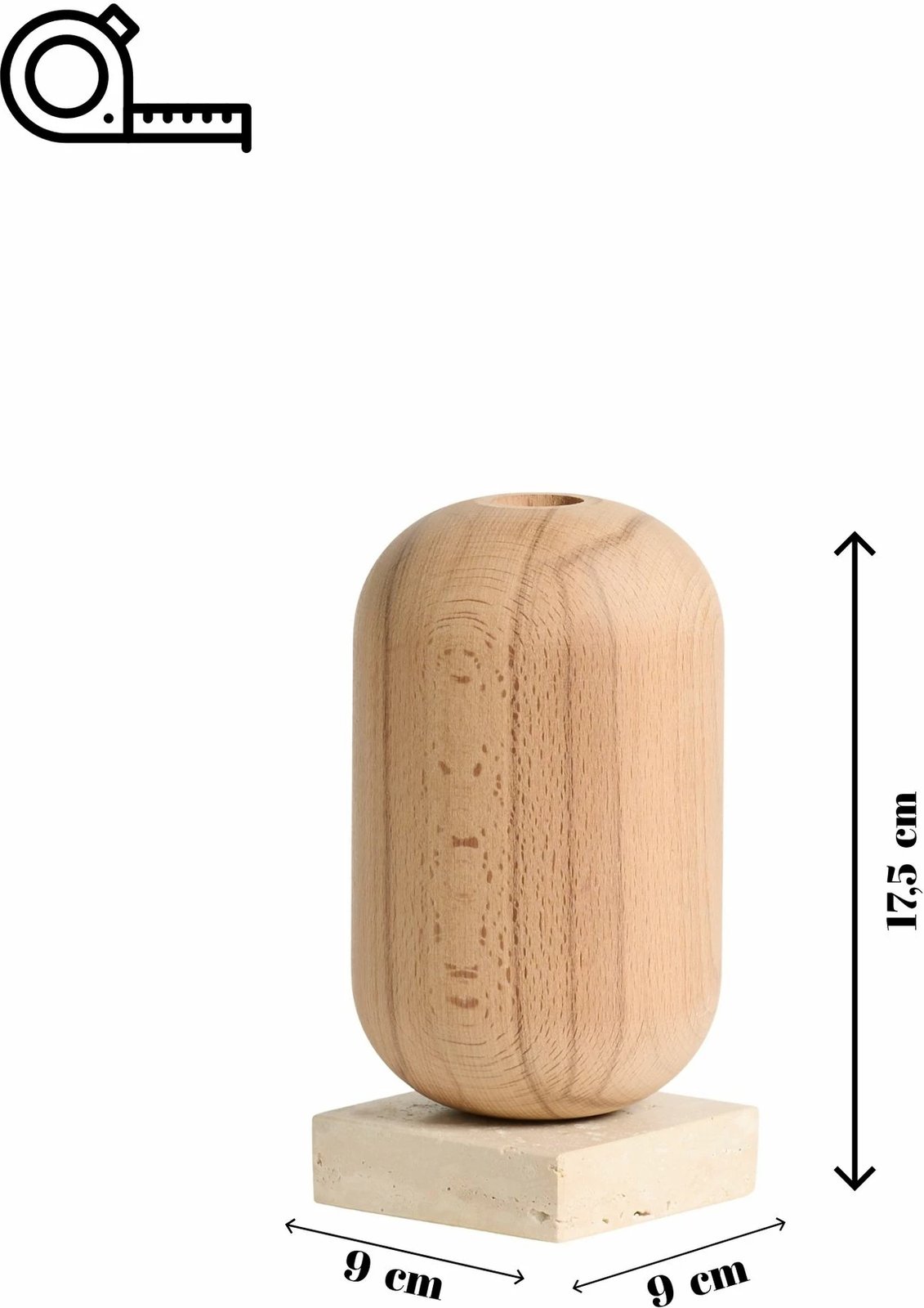 Qiri mbajtës Evila Originals, Vasio i vogël, bezhë Qiri mbajtës Evila Originals, Vasio i vogël, bezhë