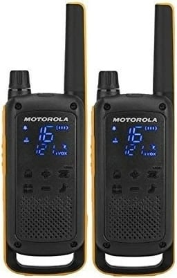 Radiomarrës Motorola T82, 16 kanale, e zezë/e portokalltë