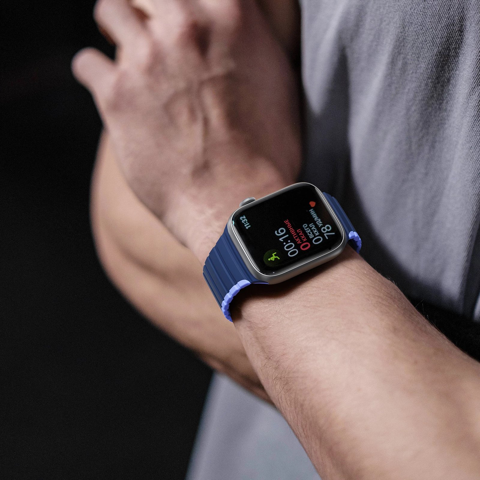 Rrip magnetik për Apple Watch Dux Ducis LD Version, 49/45/44/42mm, Kaltër