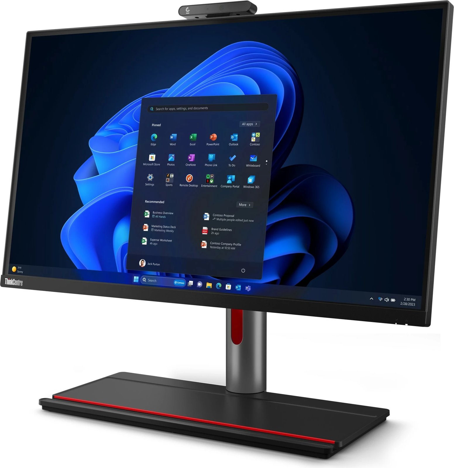Kompiuter Lenovo ThinkCentre M90a Pro Gen 4, Intel Core i5, 16 GB RAM, 512 GB SSD, 27 inch, Quad HD, e zezë