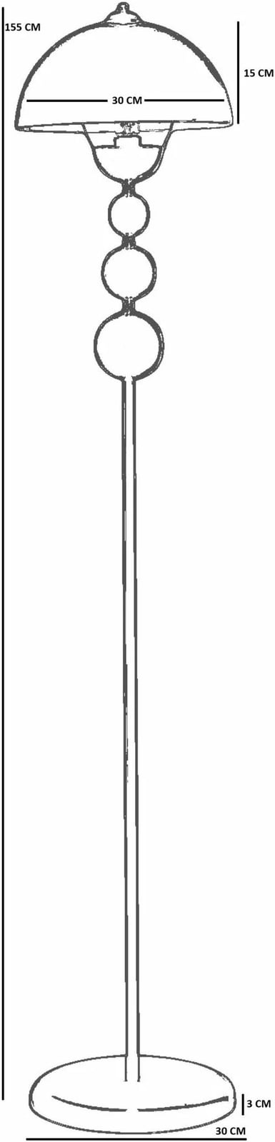 Llambë dyshemeje Opviq, ngjyrë ari, 8933-6