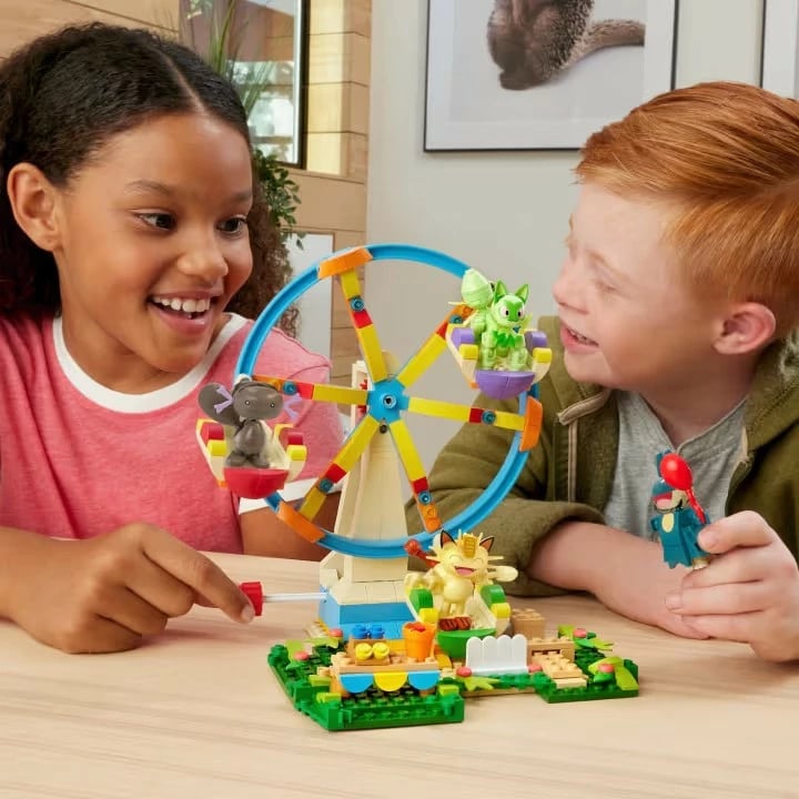 Set ndërtimi Mega Bloks Pokémon Ferris Wheel HXF80, 393 pjesë, plastikë
