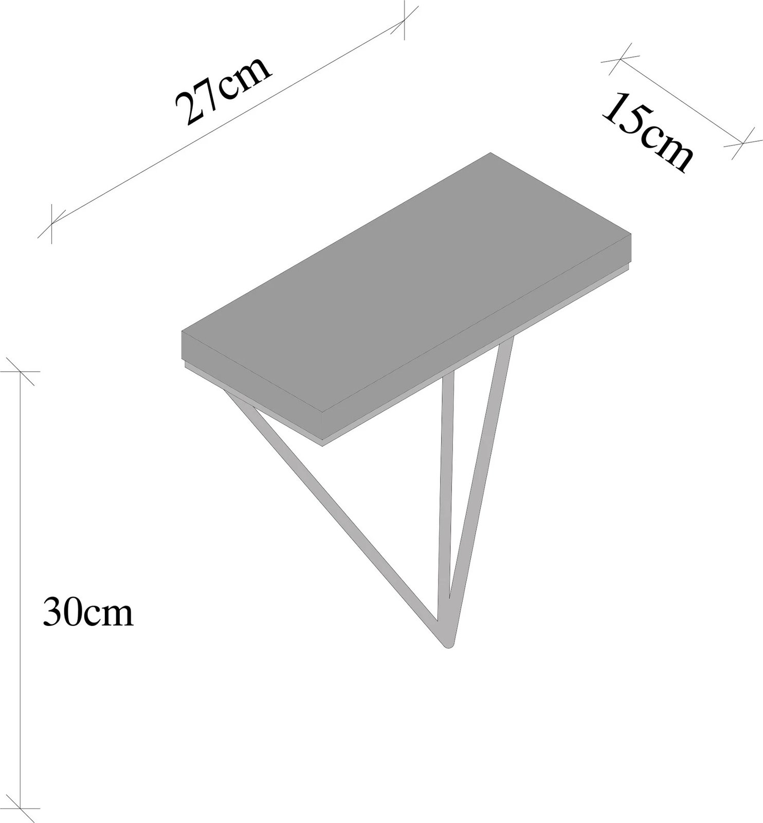 Raft muri industrial Hanah Home, ngjyrë e zezë dhe arre e errët, Phalaenopsis