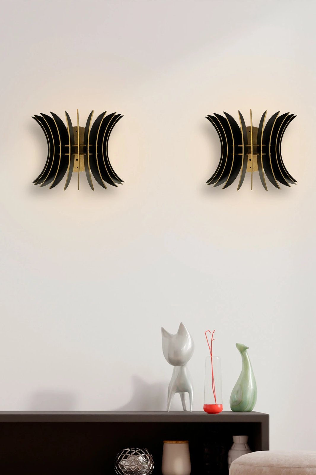 Set llamba muri Opviq, model 206-WS2, e zezë, 2 copë Set llamba muri Opviq, model 206-WS2, e zezë, 2 copë