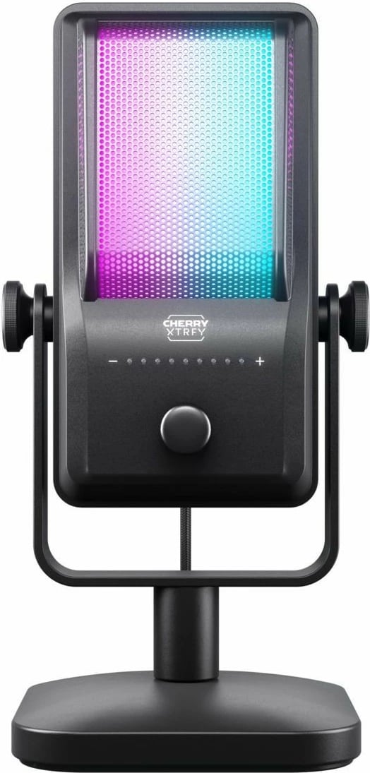 Mikrofon tavoline Cherry Ngale R, USB, 24 bit, 96 kHz, RGB, i zi