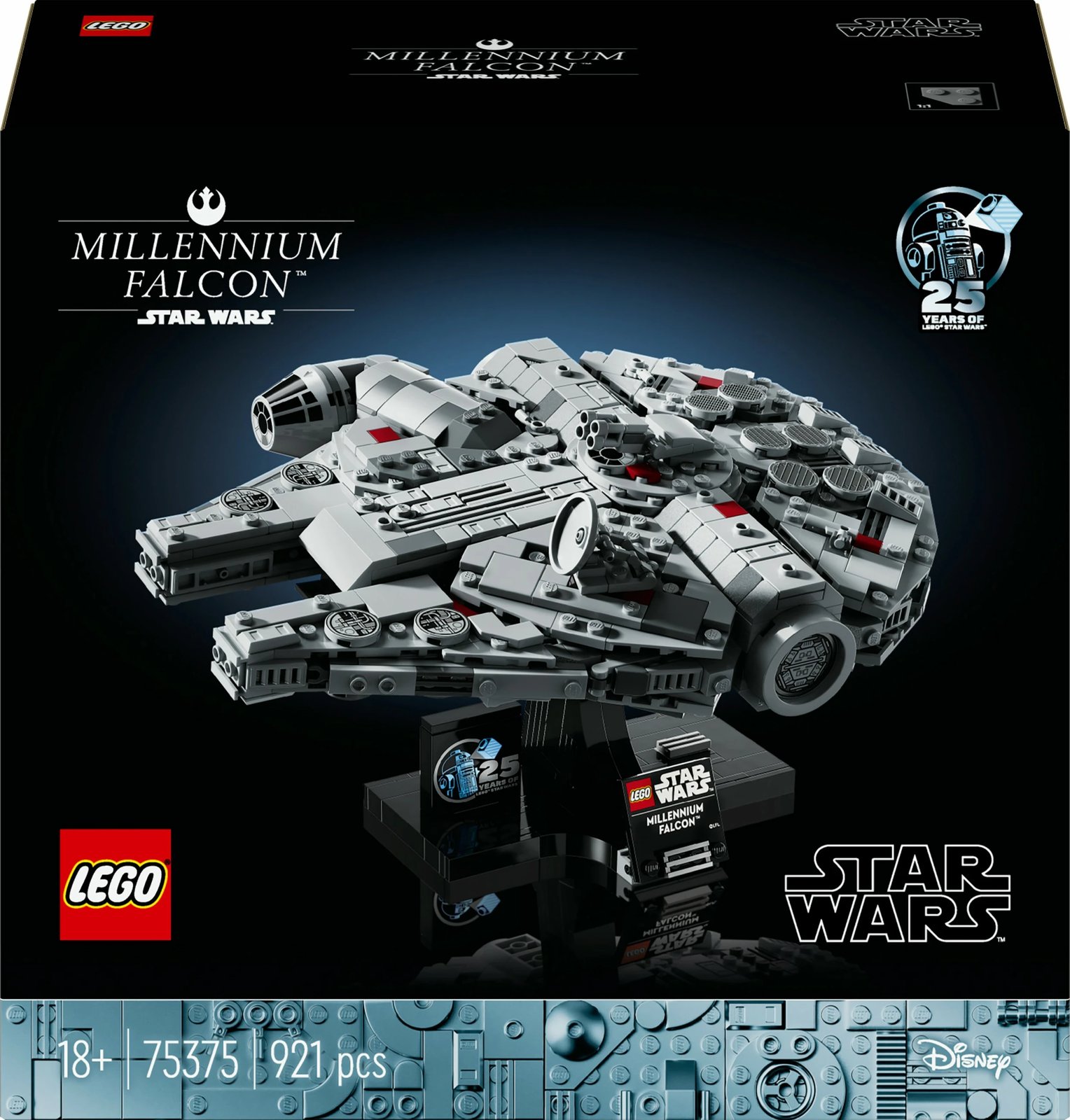 Set ndërtimi LEGO Millennium Falcon, 18 vjet, Plastik, 921 pjesë, shumëngjyrësh