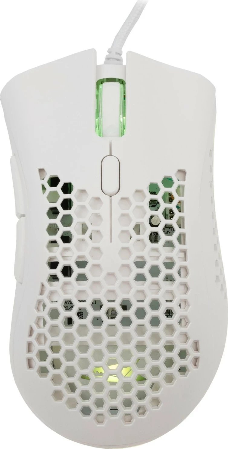 Maus Baracuda Coral BGM-031, RGB, 12800 DPI, i bardhë