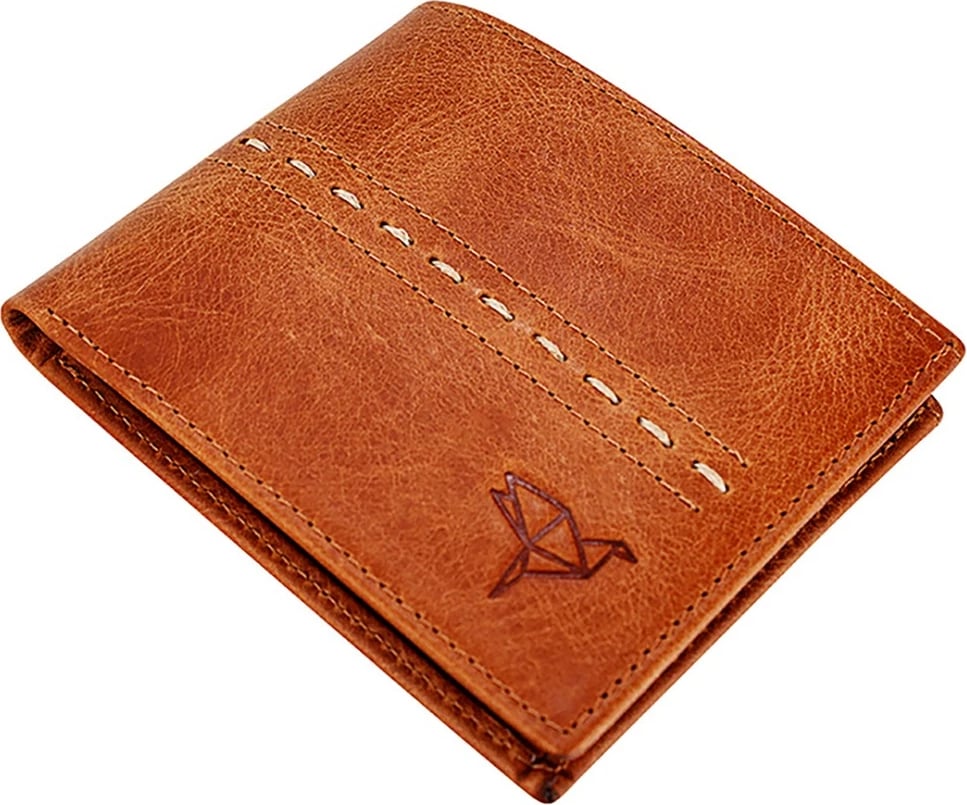 Portofol për burra, lëkurë origjinale, ngjyrë tan, Altadena, Zoozie Bags