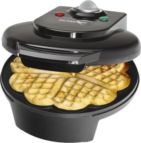 Toster për waffle Bomann WA 5018 CB 1, 1200W, i zi 