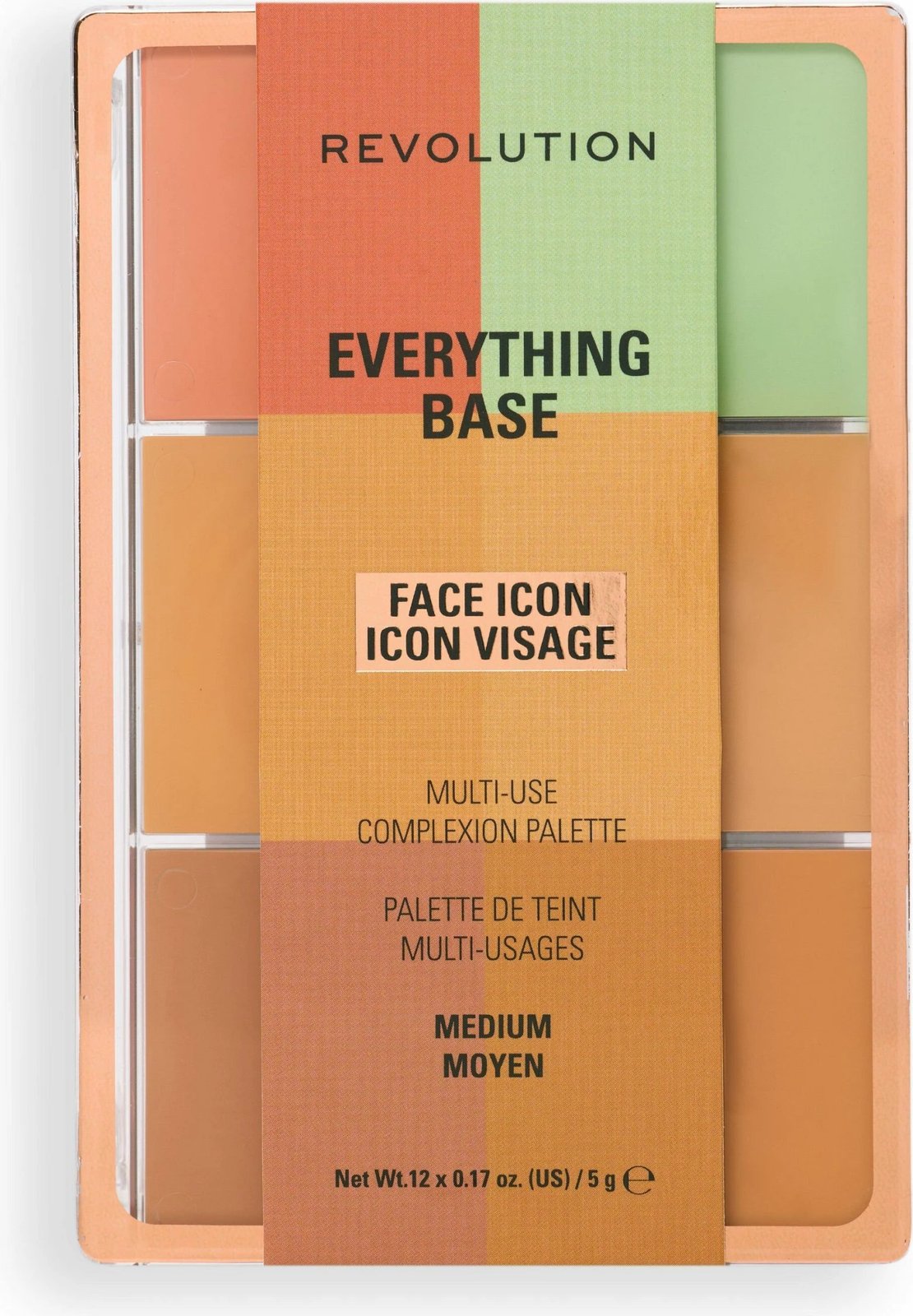 Revolution Everything Base Face Icon Complexion Palette Medium