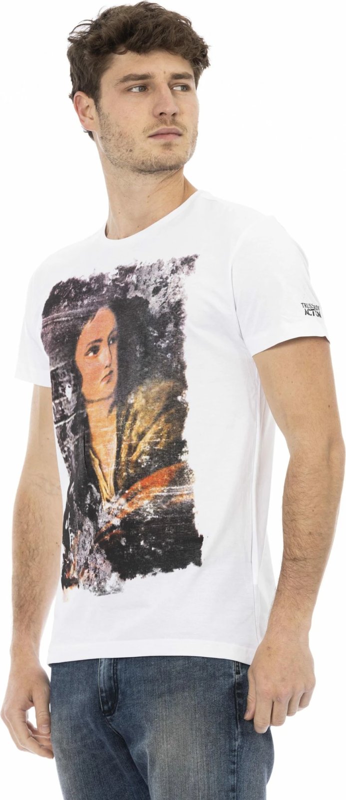 Maicë për meshkuj Trussardi Action, e bardhë