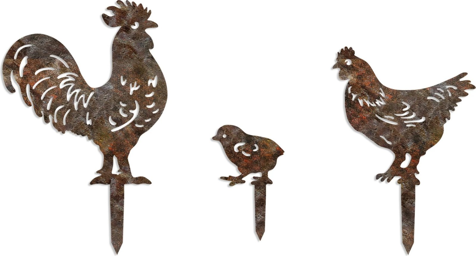 Objekt dekorativ për kopsht, Aberto Design, Fam 11, set prej 3 copash