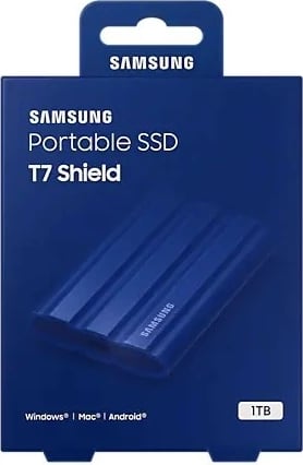 SSD i jashtëm Samsung T7 Shield, 1TB, USB 3.2, Blu